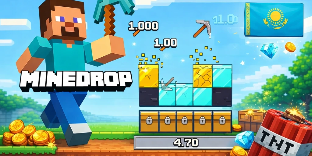 Mine Drop Казахстан - ключевые характеристики игры и бонусы